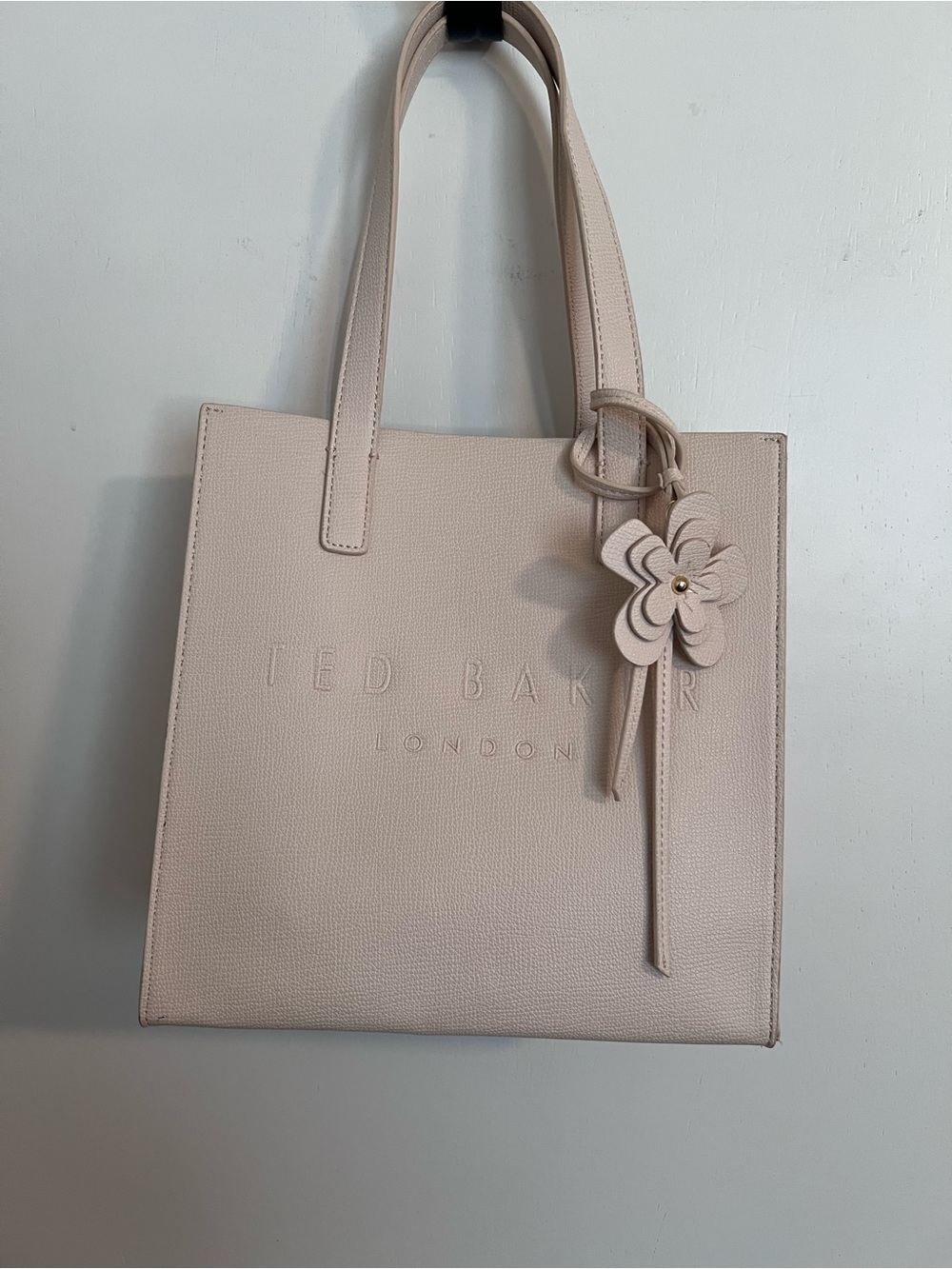 Ted Baker London “The Icon” Cream Floral Charm Tote